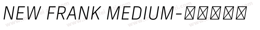 NEW FRANK MEDIUM字体转换
